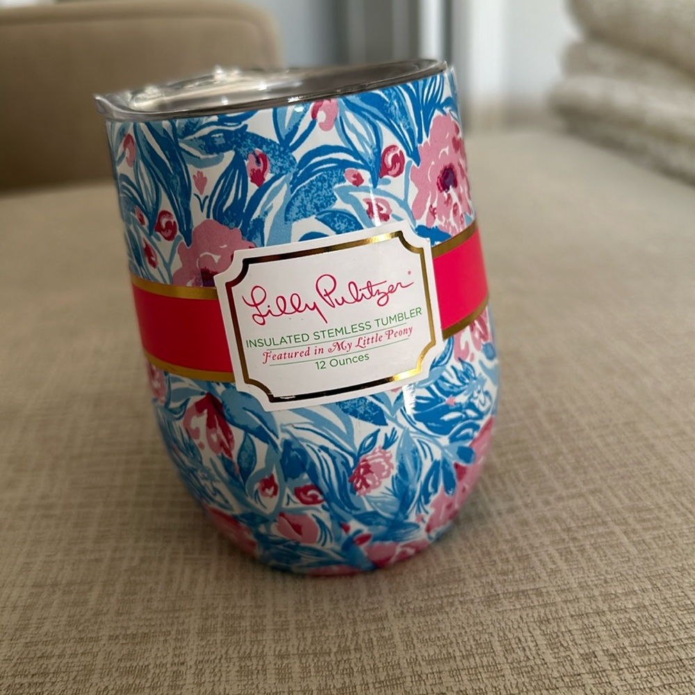 Lilly Pulitzer insulated stemless tumbler 12 ounces